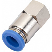 Фитинг цанговый прямой с внутренней резьбой 1/8F для трубки диаметром 8 мм SHPI PCF 08-R01