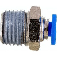 Фитинг цанговый прямой с наружной резьбой 1/4M для трубки диаметром 4 мм SHPI PC 04-R02