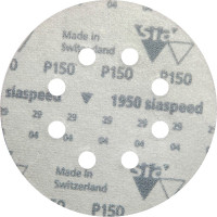 Круг шлифовальный на липучке siaspeed 1950 (5+1 шт; 125 мм; 8 отверстий; P150) sia Abrasives ss6-125-8-150
