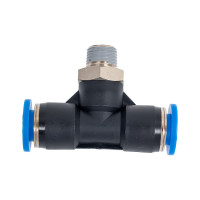 Тройник цанговый T-образный с наружной резьбой (8 мм; 1/8M) SHPI PT 08-R01