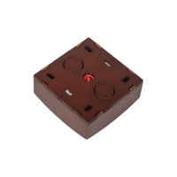 Выключатель NILSON 1ОП проходной с подсветкой орех Themis wood 26271008