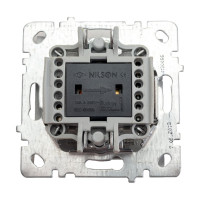 Механизм выключателя NILSON 3СП серебро Touran/Alegra metallic 24130466