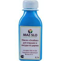 Масло для игрушек и посуды из дерева MAZ-SLO "Особое" цвет Бирюза, 100 мл 8064226