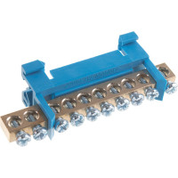 Нулевая шина DORI на дин-рейку 10 отв. 41177