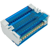 Нулевая шина DORI на Din-рейку в корпусе 4 шины по 15 отв. 45045