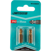 Насадка магнитная для больших нагрузок (2 шт; 25 мм; PH2; TiN) Jettools W2-11-0252-2T