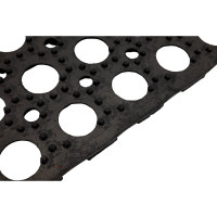 Грязезащитный резиновый коврик Протэкт Домино 12 мм 40*60 см Черный КР 40*60