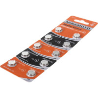 Часовая батарейка Minamoto AG7 LR927, 10 card 55007