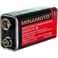 Батарейка Minamoto 6F22 9V, 1 shrink 500