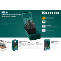 Набор сверл по металлу 19 шт Kraftool 29651-H19