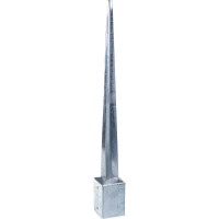 Опора столба ALBERTS забивная, 101x101x150x900 мм 211318