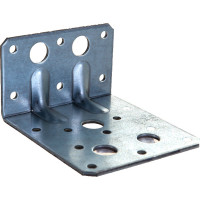 Перфорированный уголок ALBERTS усиленный, оцинкованный, 90x50x80х2.5 мм 334659