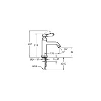 Смеситель для раковины JACOB DELAFON LOUISE без донного клапана E24360-CP 00000080041