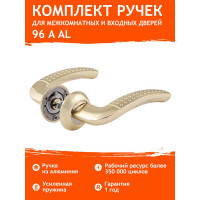 Дверная ручка НОРА-М 96А AL золото 15429