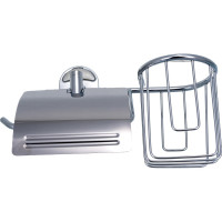 Держатель для туалетной бумаги и освежителя воздуха Savol хром S-L07051 23230