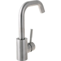 Смеситель для раковины, OLIVE'S нерж. сталь с поворотным изливом BALEAR, 13105BL