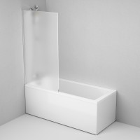 Шторка на борт ванны AM.PM Gem 80х140, фиксированная W90BS-080-140CM