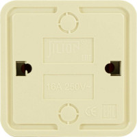 Розетка Jilion 1 гнездо без заземления дуб 9533474