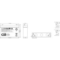Аккумулятор для ИБП CSB GP672 6В, 7.2 Ач УТ-00000080