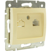 Интернет розетка Jilion RJ45 бежевый 9533193