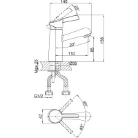 Смеситель для раковины DQ DA1462101