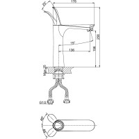 Смеситель для раковины DQ DA1032641
