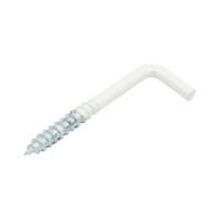 Крюк-шуруп ЕВРОПАРТНЕР L-обр. белый d5хL50 мм 1шт. 13 6304 1