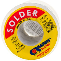 Припой (1 мм, 0.25 кг, Sn63/Pb37, без флюса) ASAHI 00-00000288
