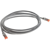 Шнур NIKOMAX S/FTP, 4 пары, категория 6a, 7х0, 135 мм, светло-серый, 3м NMC-PC4SA55B-ES-030-C-GY