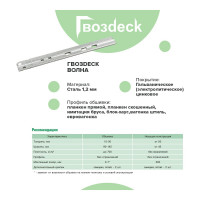 Крепеж Гвозdeck Волна гальванический цинк 50 шт. 10160000ZN00WG01
