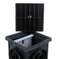 Контрольно-измерительный колодец заземления EZETEK 200х200х200мм, пластик 88203