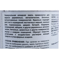 Эмаль super maler ПФ-115 белый глянцевый 0,9кг Лк-00005637