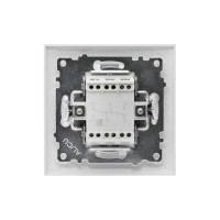 Проходной 2-клавишный выключатель EKF Валенсия, 10А белый PROxima EWV10-027-10
