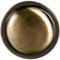 Ручка-кнопка KERRON 27 мм, античная бронза RK-015 AB