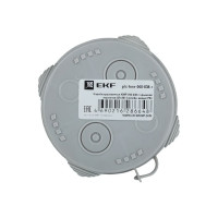Распаечная коробка EKF КМР-040-038 с крышкой наружная 4 мембранных ввода IP54 розничный стикер plc-kmr-040-038-r