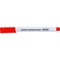 Перманентный маркер Attache красный 0,5 мм 954120