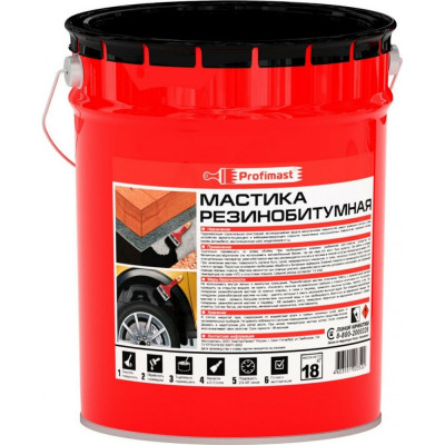 Profimast Мастика резинобитумная 21,5 л / 18 кг 4607952900707