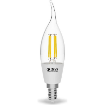 Gauss Лампа светодиодная филаментная Smart Home DIM E14 CF35 4,5 Вт 1/10/40 1260112
