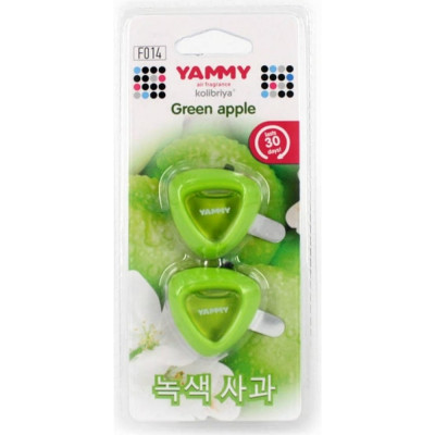 Жидкий ароматизатор на дефлектор Yammy Green Apple 64484