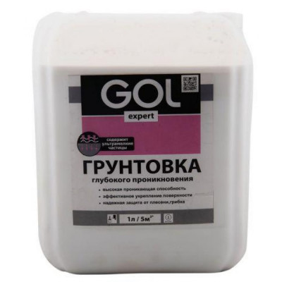 Акриловая грунтовка глубокого проникновения Palizh GOL антигрибок GOLexpert 116 11605562