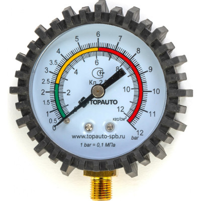 TopAuto Манометр для пистолета накачки, резьба М10х1 в кор.14410