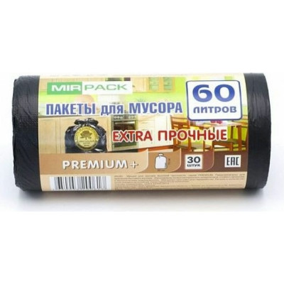 Мешки для мусора MIRPACK PREMIUM+ 6030150