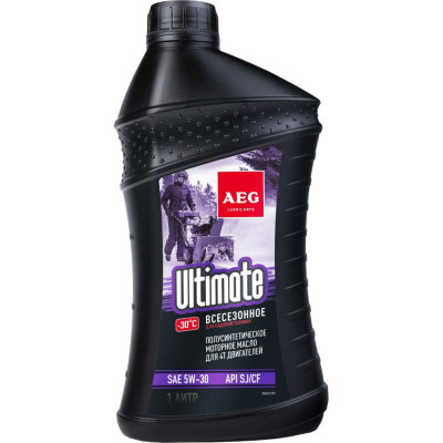 AEG Lubricants Ultimate SAE 5W30 API SJ/CF Масло четырехтактное п/с 1л 30621