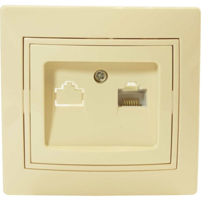 Jilion Интернет розетка RJ45 бежевый 9533193