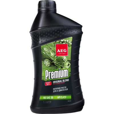 AEG Lubricants Premium HD SAE 30 API SJ/CF Масло четырехтактное 1л 30627