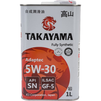 Синтетическое моторное масло TAKAYAMA SAE 5W30 ILSAC GF 5 API SN 605584