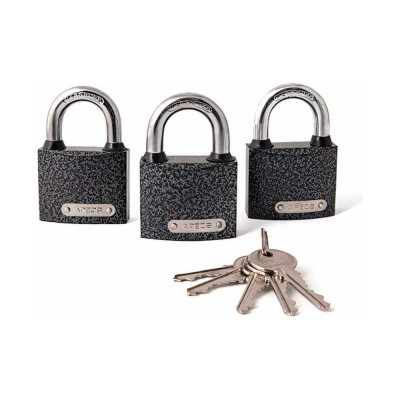 APECS Замки навесные PD-01-50-Blister 3Locks+5Keys 28741