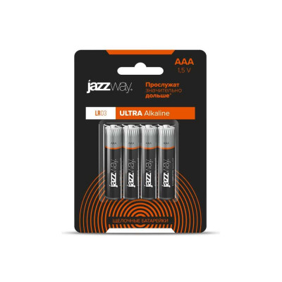 Jazzway Jаzzway Батарейка Элемент питания алкалиновый AAA/LR03 1.5В Ultra Alkaline BL-4 (блистер 4шт) 5010802