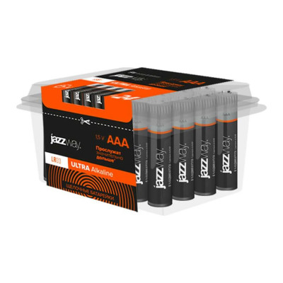 Jazzway Jаzzway Батарейка Элемент питания алкалиновый AAA/LR03 1.5В Ultra Alkaline PB-24 (упаковка 24шт) 5026834