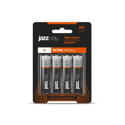 Jazzway Jаzzway Батарейка Элемент питания алкалиновый AA/LR6 1.5В Ultra Alkaline BL-4 (блистер 4шт) 5010772